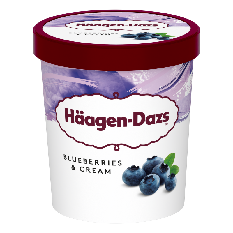 Häagen-Dazs jégkrém 460ml Kékáfonya&krém