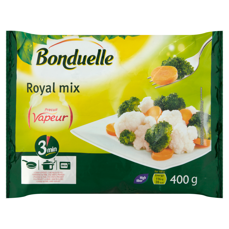 Bonduelle Vapeur fagyasztott zöldségkeverék 400 g royal mix