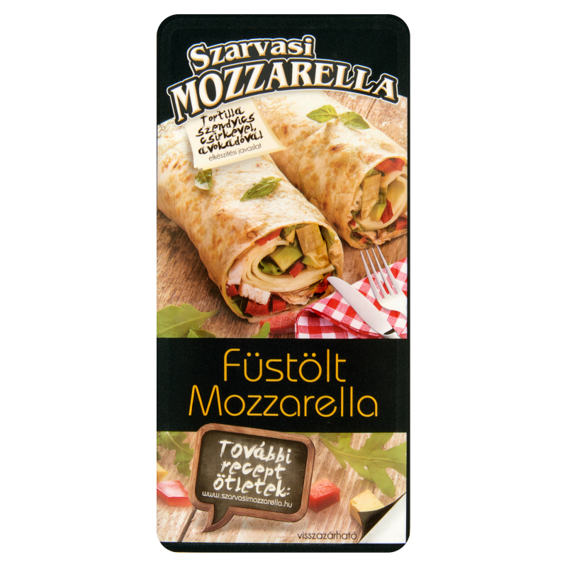 Szarvasi Mozzarella szeletelt sajt 100 g füstölt