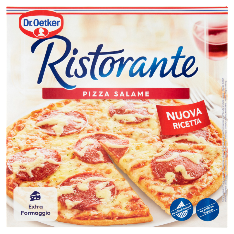 Dr. Oetker Ristorante fagyasztott pizza 320 g szalámis