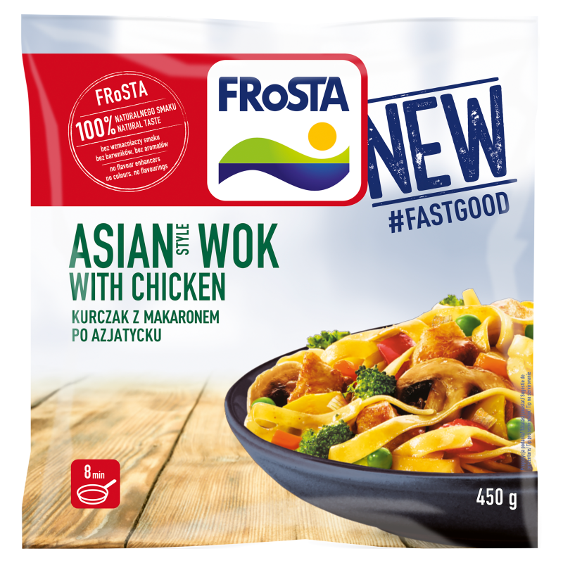 FRoSTA Ázsiai csirkés, zöldséges tészta szójaszósszal 450 g