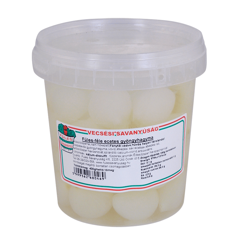 Füles-féle ecetes gyöngyhagyma 700 g / 300 g