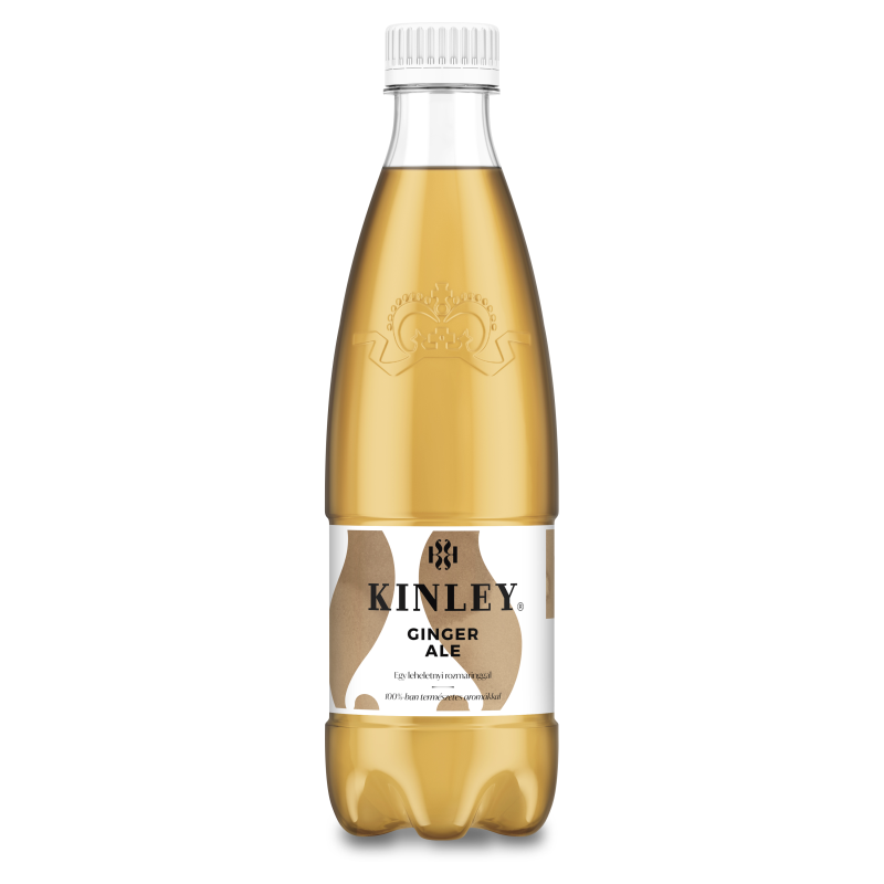 Kinley Ginger Ale szénsavas üdítőital 0,5 l gyömbér-rozmaring ízű