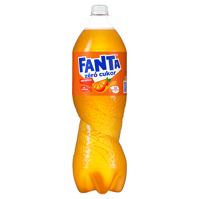 Fanta Zero narancs szénsavas üdítőital 1,75 l édesítőszerekkel