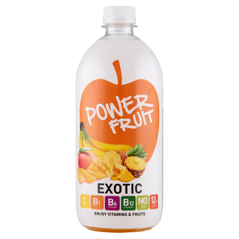 Power Fruit forrásvíz alapú gyümölcsital 750 ml egzotikus gyümölcs
