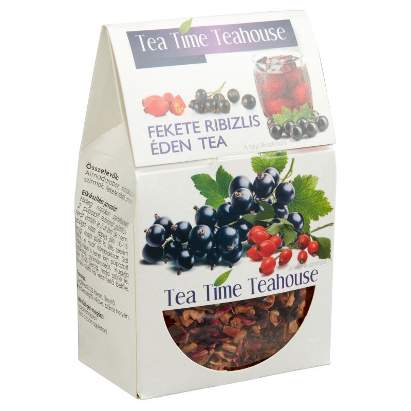 Tea Time Teahouse gyümölcstea 100 g fekete ribizlis éden