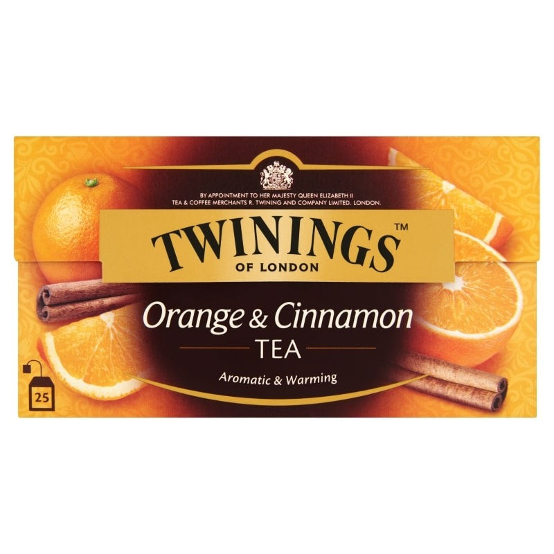Twinings fekete tea 25 filteres narancs-fahéj ízesítéssel