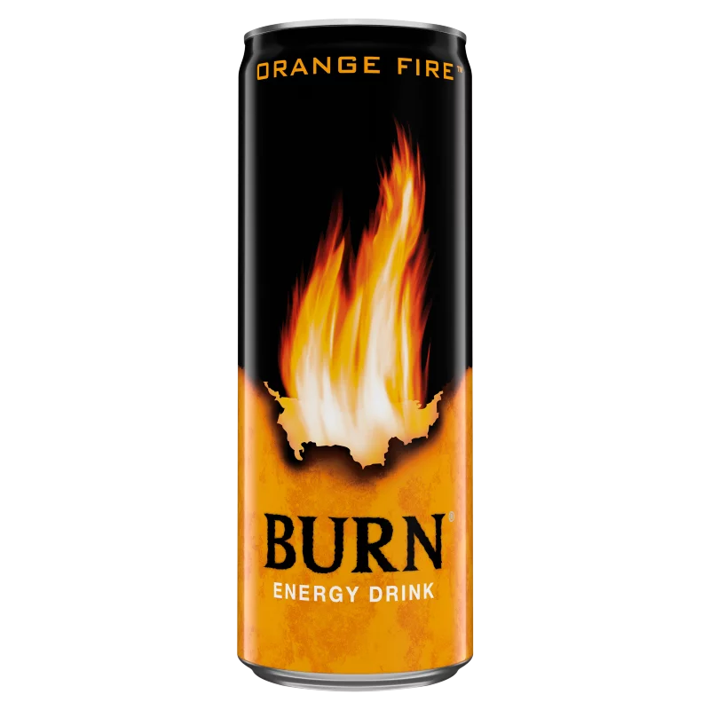 Burn szénsavas energiaital koffeinnel 250 ml orange