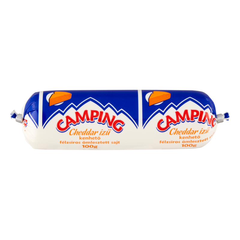 Camping ömlesztett tömlős sajt 100 g cheddar ízű