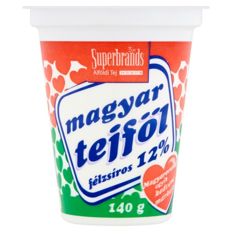 Magyar tejföl 140 g 12% (Alföldi Tej)