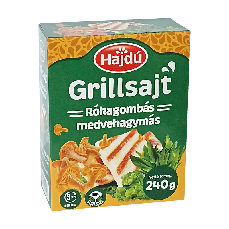 Hajdú grillsajt 240 g rókagombás-medvehagymás