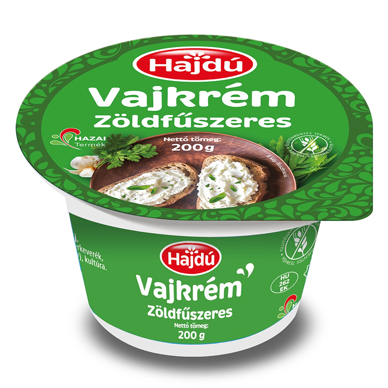 Hajdú vajkrém 200 g zöldfűszeres