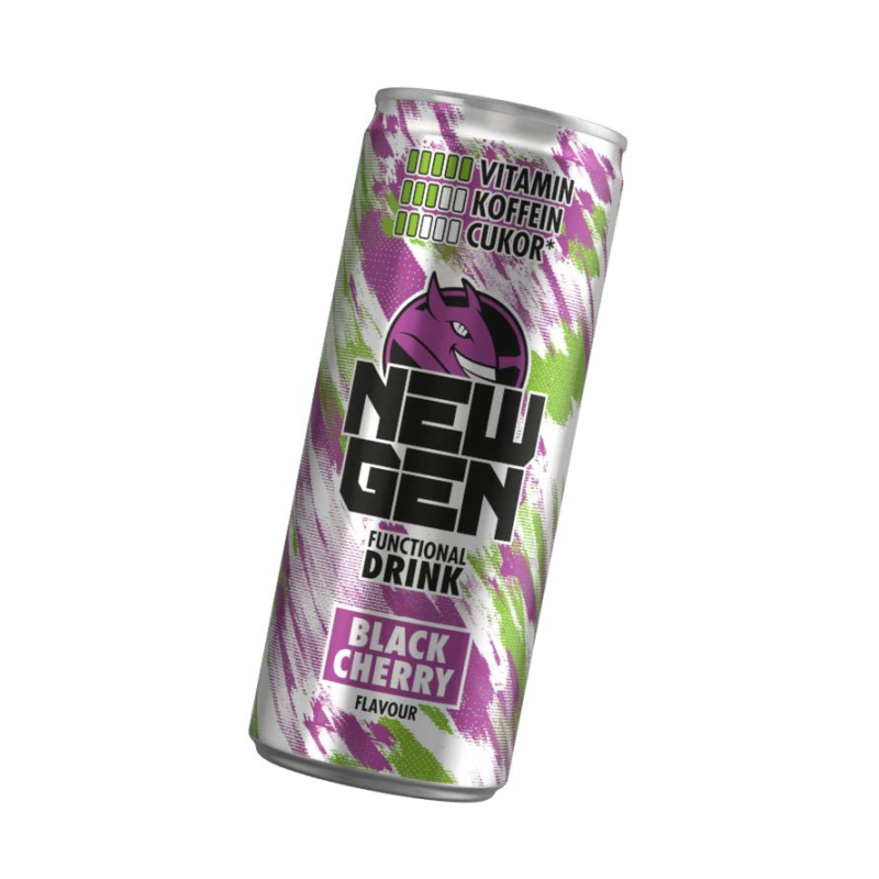 Hell New Gen szénsavas ital 250 ml black cherry