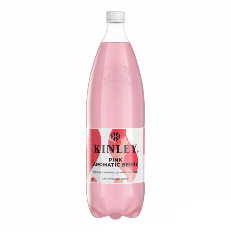 Kinley Pink Aromatic Berry szénsavas üdítőital 1,5 l vegyes bogyós gyümölcsízű