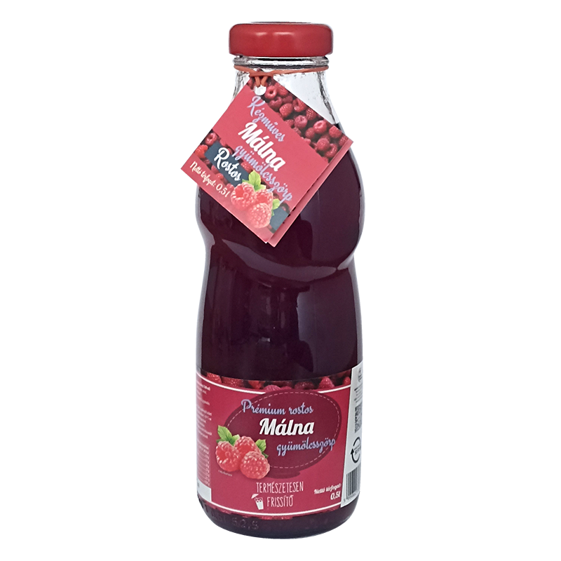Kutyori Prémium rostos gyümölcsszörp 0,5 l málna