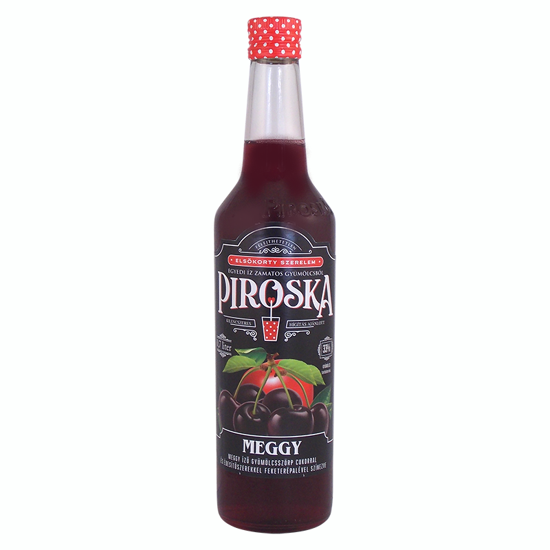 Piroska gyümölcsszörp 0,7 l meggy, édesítőszerrel