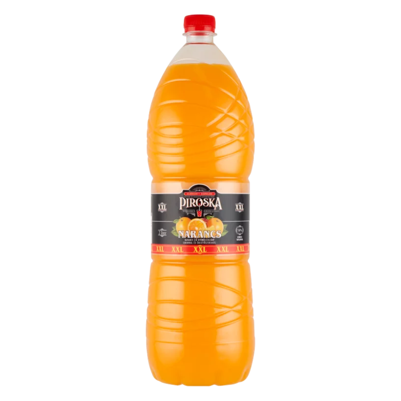 Piroska gyümölcsszörp XXL 2 l narancs ízű, édesítőszerekkel