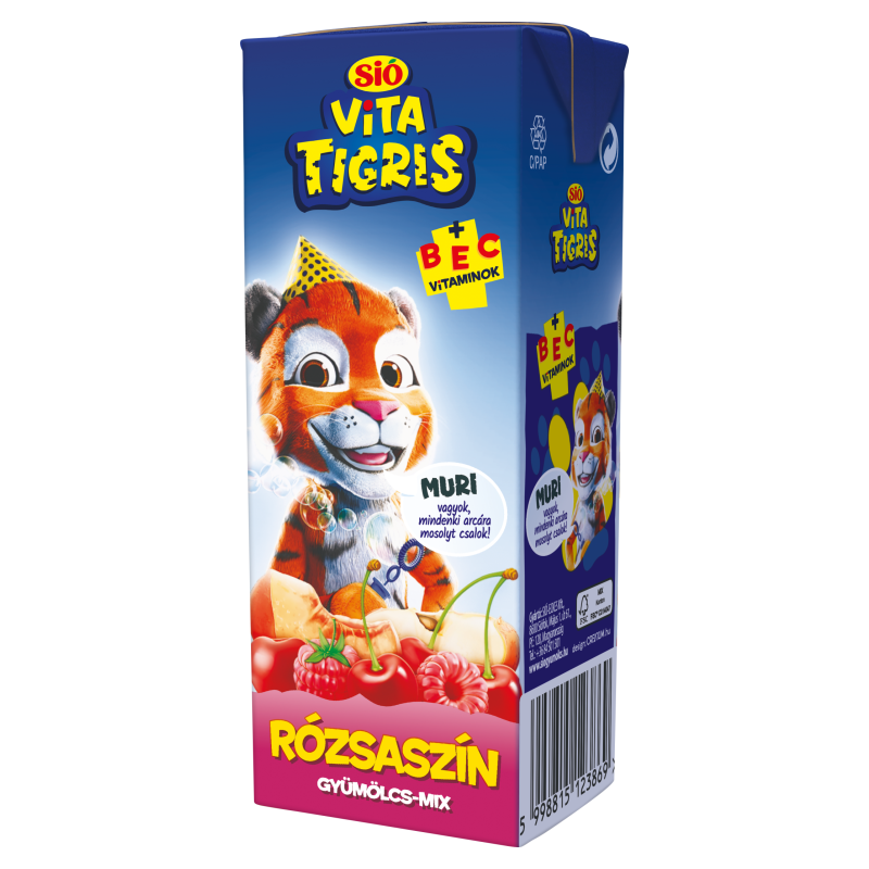 Sió Vitatigris 0,2l rózsaszín gyümölcs-mix 20%