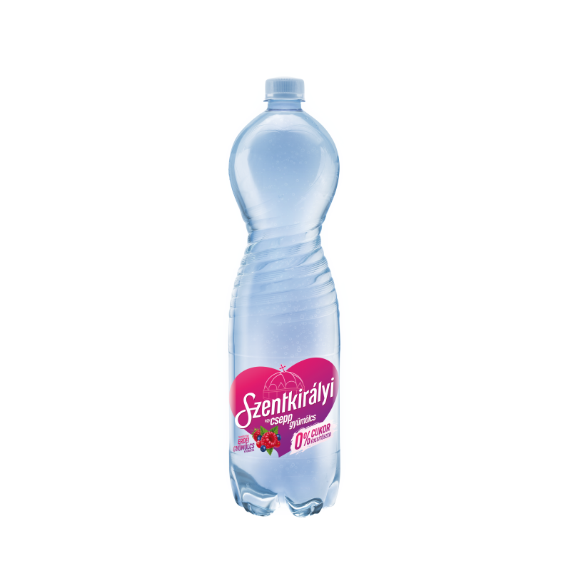 Szentkirályi Egy Csepp Gyümölcs ízesített szénsavas üdítőital 1,5 l erdei gyümölcs ízű