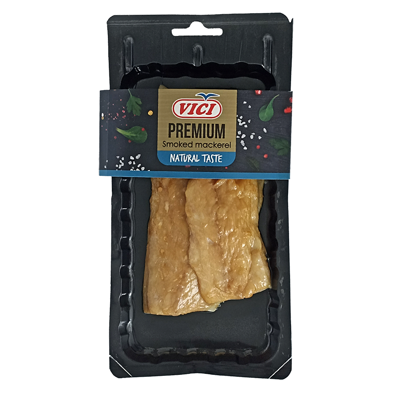 Vici melegen füstölt, bőrös makréla filé 150 g