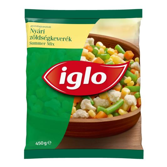 Iglo fagyasztott nyári zöldségkeverék 450 g