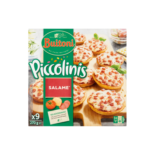 Buitoni Piccolinis Salame fagyasztott mini pizza 9 db 270 g
