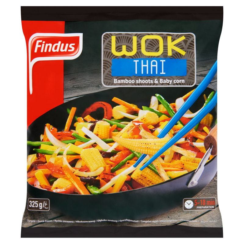 Findus Wok fagyasztott zöldségkeverék 325 g Thai