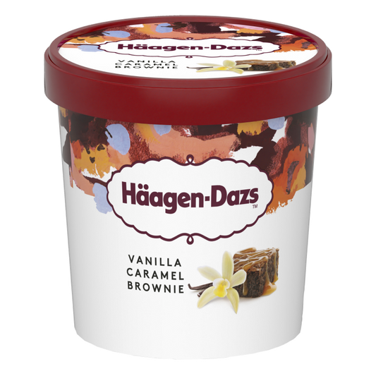 Häagen-Dazs jégkrém 460 ml vanilla jegkrém, karamellel és brownie-val