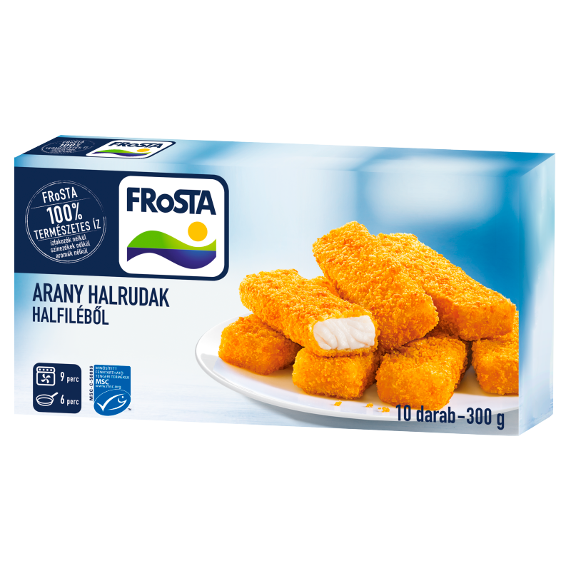 FRoSTA fagyasztott arany halrudak panírozott halfilé 300 g