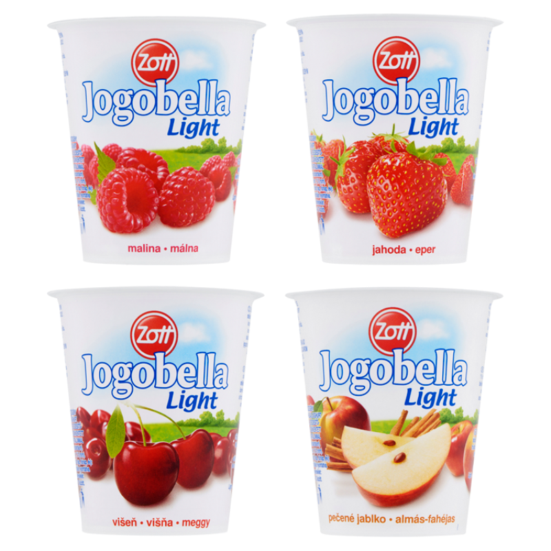 Zott Jogobella élőflórás gyümölcsjoghurt 150 g light