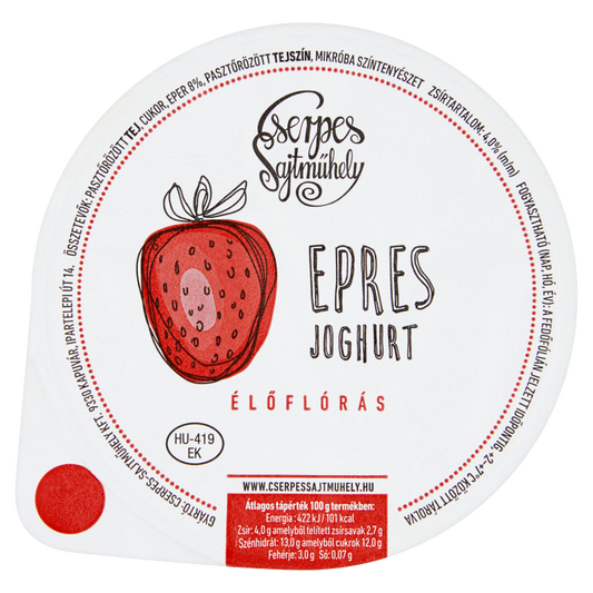 Cserpes joghurt 250 g epres