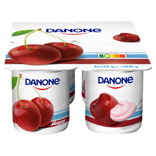 Danone meggyízű élőflórás zsírszegény joghurt 4 x 125 g