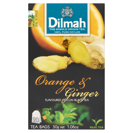 Dilmah fekete tea 30 g narancs és gyömbér aromával 20 filteres
