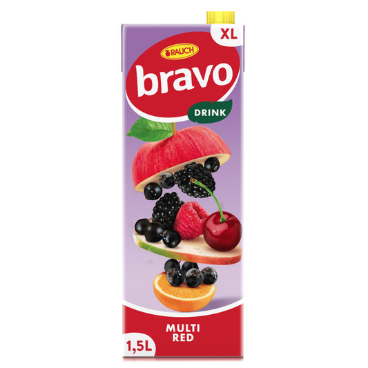 Rauch bravo gyümölcsital 1,5 l piros multi 12 %
