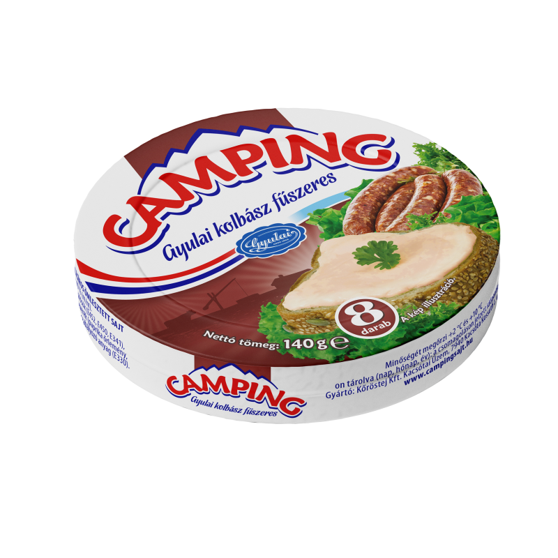Camping ömlesztett sajt 140 g gyulai kolbász fűszeres