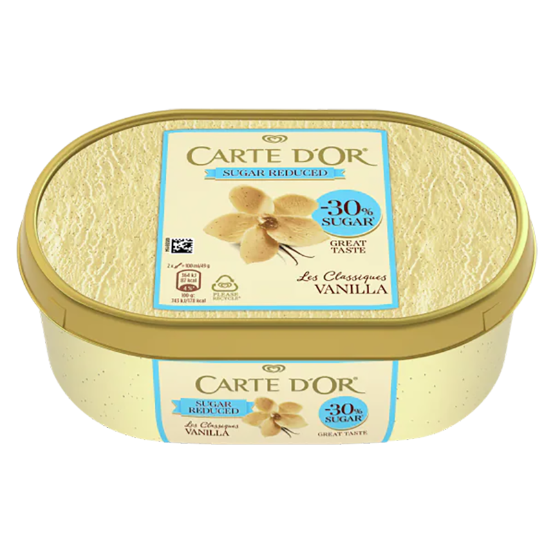 Carte d'Or jégkrém 1000 ml vanília csökkentett cukortartalmú