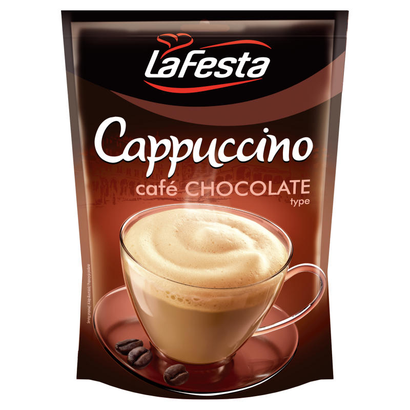 La Festa Cappuccino instant kávéitalpor utántöltő 100 g csokoládé ízű
