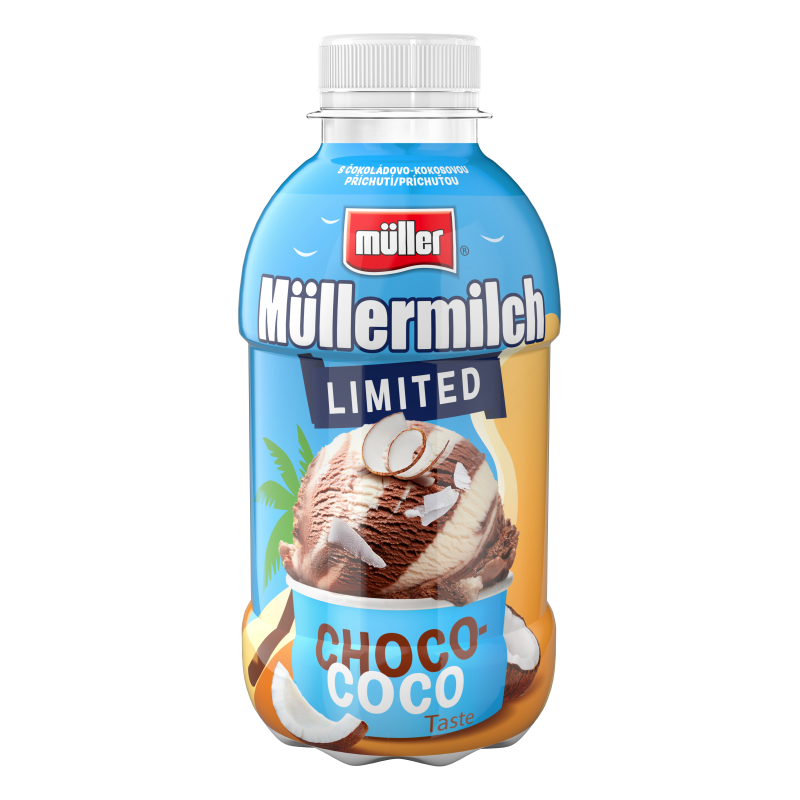 Müller Müllermilch ízesített tej 380 ml csokoládé-kókusz ízű