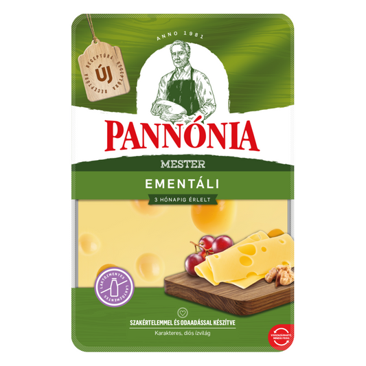 Pannónia Mester Ementáli szeletelt sajt 125 g