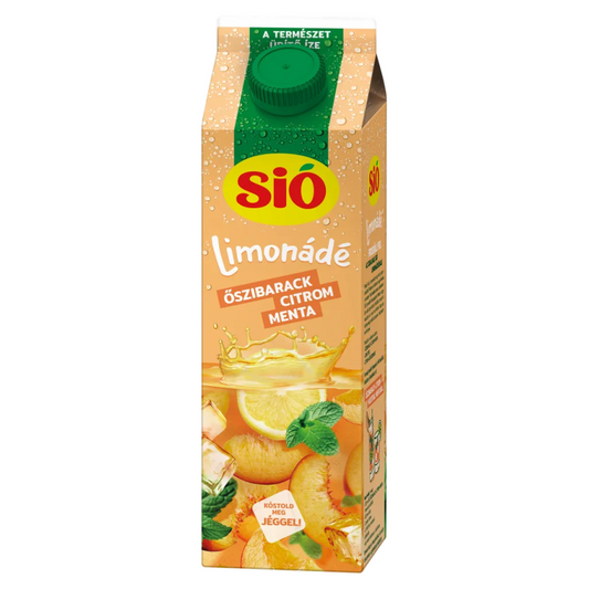 Sió Limonádé 1 l őszibarack-citrom-menta 6%