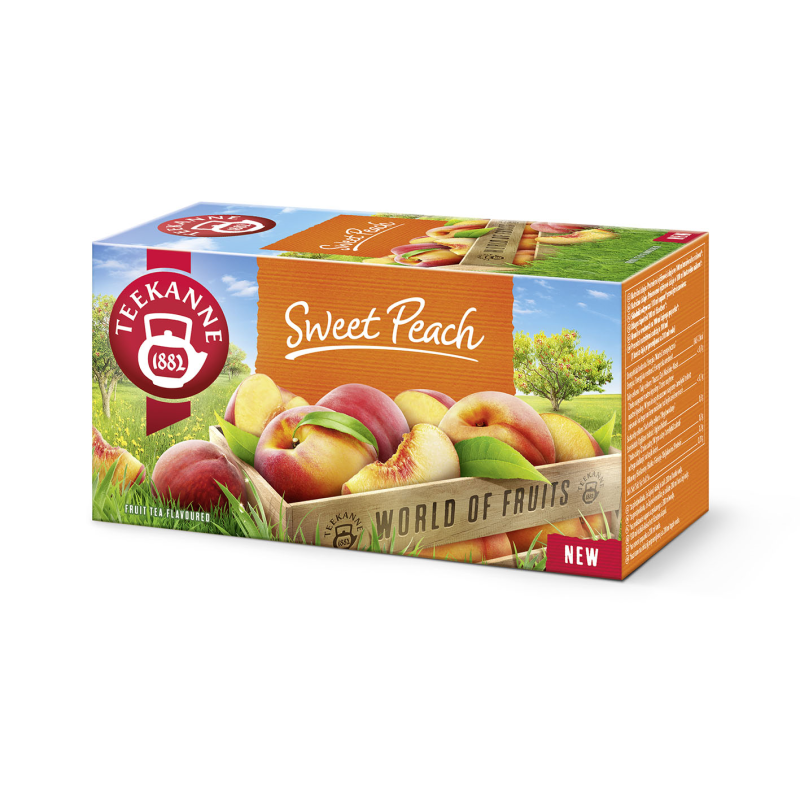 Teekanne gyümölcstea 20x2,25 g Sweet Peach
