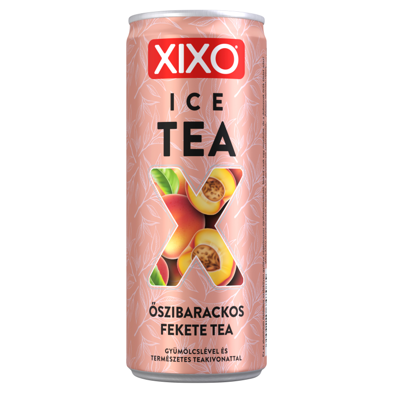 XIXO Ice Tea őszibarackízű fekete tea 250 ml