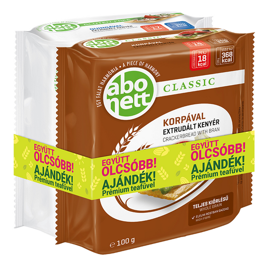 Abonett Duopack extrudált kenyér 2x100 g quinoás és korpával