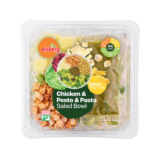 Eisberg csirkés salátatál pesztós tésztával 250 g