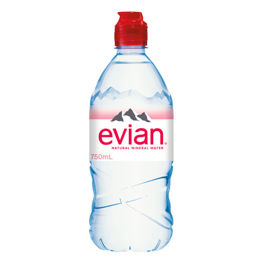 Evian ásványvíz 0,75 l szénsavmentes, sportkupakos palackban