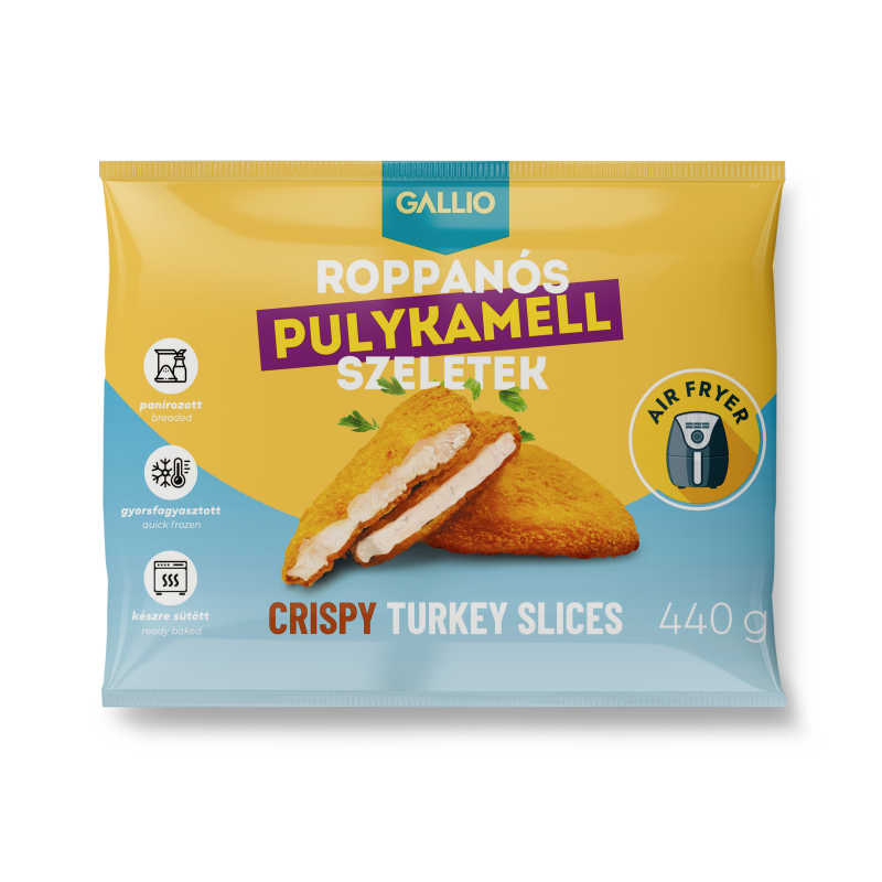 Gallio roppanós pulykamell szeletek 440 g