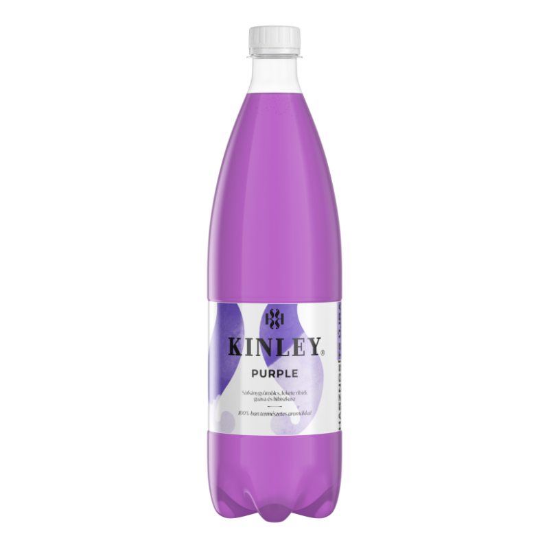 Kinley Purple szénsavas üdítőital 1 l vegyes gyümölcs ízű
