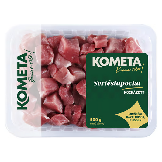 Kometa Friss sertéslapocka 500 g kockázott