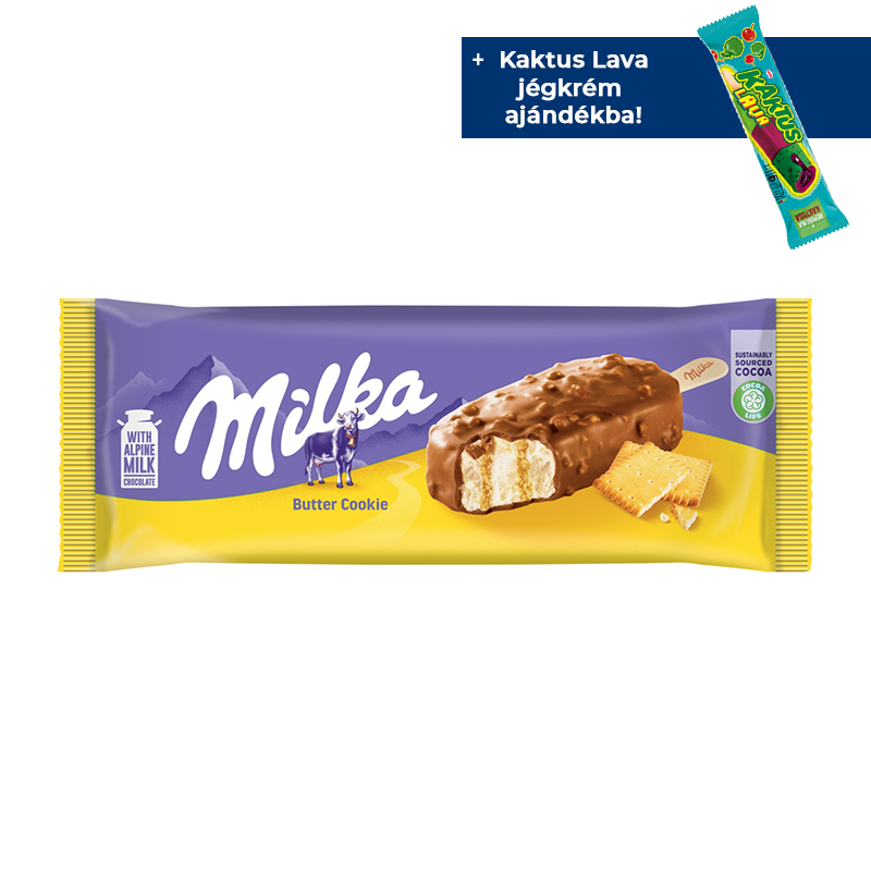 Milka pálcikás jégkrém 90 ml vajas kekszes