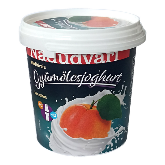 Nádudvari élőflórás gyümölcsjoghurt 700 g barackos, C-, és D-vitaminnal